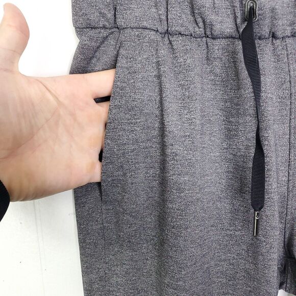 Lululemon Pants Womens 4 On The Fly Heathered Black Pull On Ankle Athleisure - Picture 3 of 9